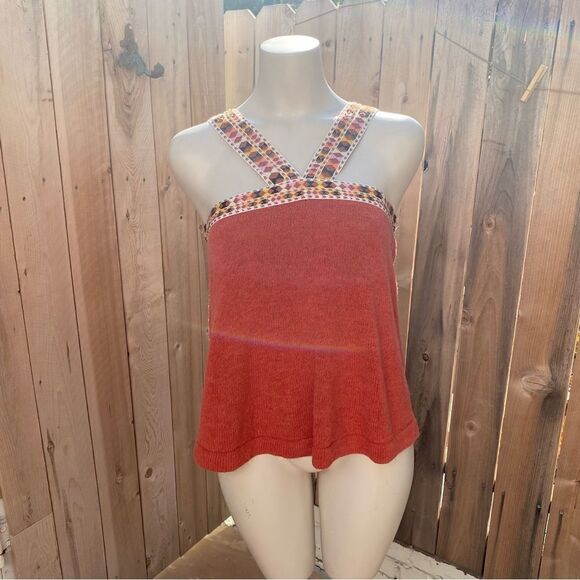 MADEWELL Rusted Rose Embroidered Swing Sleeveless Top size S NWT - Picture 1 of 11